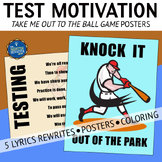 Testing Motivation Take Me Out to the Ball Game Lyrics Posters