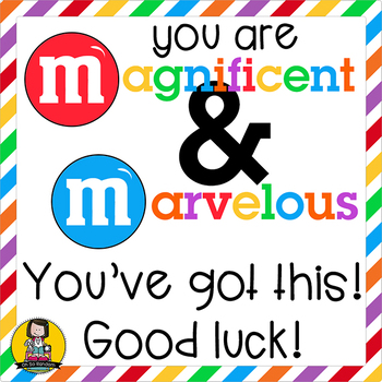 Hope You Have a M&M {Marvelous & Magnificent} Year! :: Back to School  Classroom Favor Treats :: 