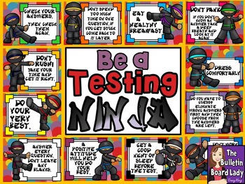 Preview of Testing Ninja Test Prep Bulletin Board