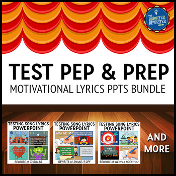 Preview of Testing Song Lyrics PowerPoints Bundle