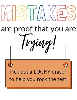 Preview of Testing Poster for Eraser Gifts