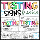 Testing Signs FREEBIE