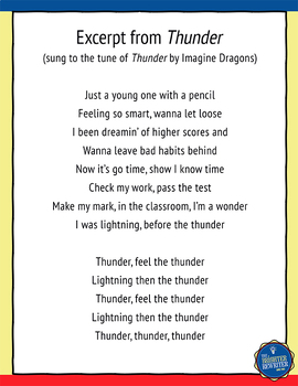 Testing Song Lyrics for Thunder by The Brighter Rewriter | TPT