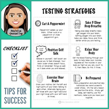 Manage Test Anxiety Strategies by Positive Counseling | TpT