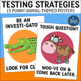 Testing Strategies Classroom Decor Posters Animal Theme