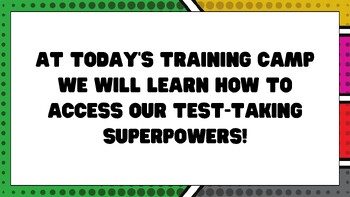Preview of Testing Superheros Training Camp