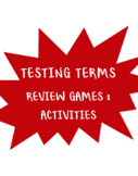 Testing Terms Review Games & Activities