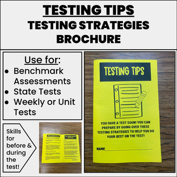 Preview of Test Motivation Testing Strategies Brochure - State Test Prep Letter
