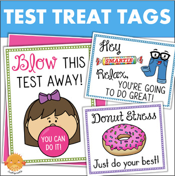 Tags for Testing Treats - Student Motivators & Encouragement by Fishyrobb