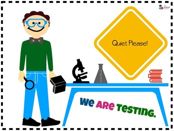 Preview of Testing in Session Door Sign