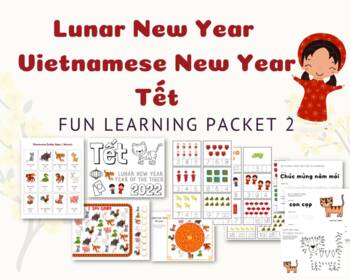 Preview of Tet 2023 / Lunar New Year PRINTABLE / Vietnamese New Year Fun Learning Packet