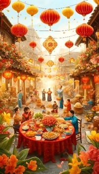 Preview of Tet Nguyen Dan: Lunar New Year Festival Poster