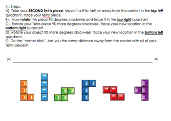 Tetris & Emoji Tranformations (Translations, Rotation, Reflection) Unit  Bundle!