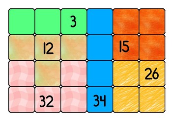 Preview of Tetris game. Counting and understanding numbers
