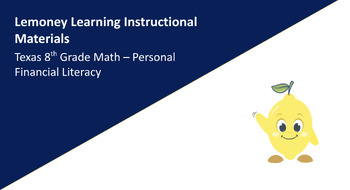 Preview of Texas 8th Grade Personal Financial Literacy Full-Unit Bundle (Math TEKS Aligned)
