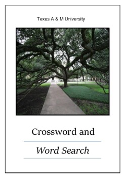 Texas A M University Crossword Puzzle and Word Search Bell Ringer