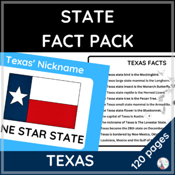 Preview of Texas Activities - State Fact & Symbol Pack - Memorize, Learn, Practice