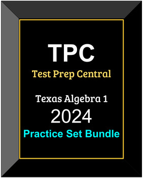 Preview of TPC STAAR Algebra 1 2024 - Practice Set Bundle