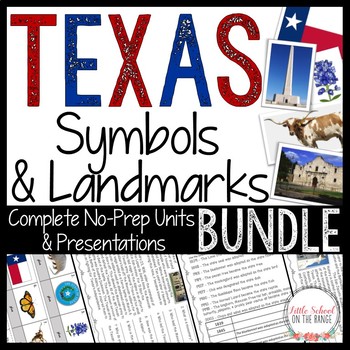 Preview of Texas BUNDLE: Symbols and Landmarks