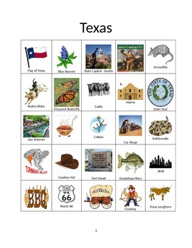 Preview of Texas Bingo
