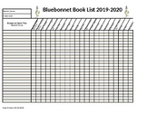 Texas Bluebonnet Awards Class Tracking Chart