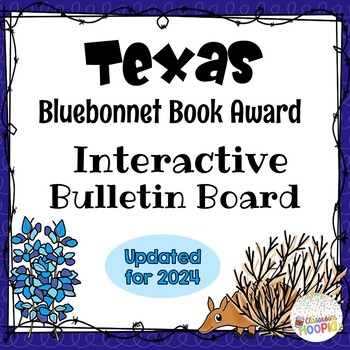 Preview of Texas Bluebonnet Book Award Interactive QR Bulletin Board