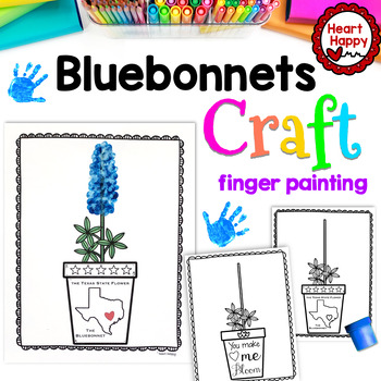 Preview of Texas Bluebonnet Craft | Mother's Day | Valentine's | Texas State Symbols