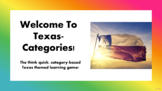 Texas-Categories! (Scattergories for Texas History) PowerP