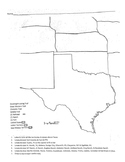 Texas Cattle Trails map