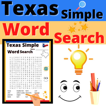 Texas Crossword Puzzles Bundle Symbols and Cities Resource No Prep