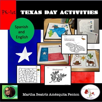 Preview of Texas Day Activities-Spanish and English