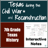 Texas During the Civil War & Reconstruction | Interactive Notes