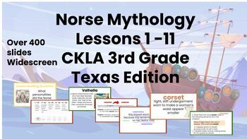 Preview of Texas Edition 3rd Grade Norse Mythology Unit Vikings All lessons CKLA Amplify