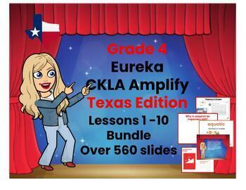 Preview of Texas Edition Eureka Unit 2  4th grade Lessons 1-10 Bundle CKLA