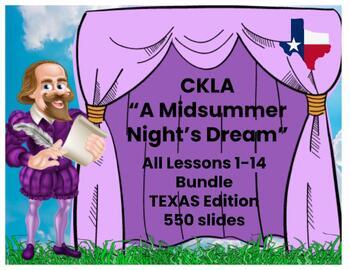 Preview of Texas Edition  Midsummer Night Unit 6 5th grade  Lessons 1-14 CKLA Amplify