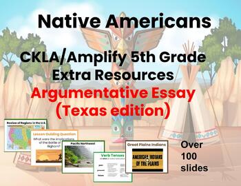 Preview of Texas Edition  Native American Unit  5th Grade  Extra Resources