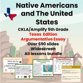 Preview of Texas Edition Native American Unit 7 5th Grade  All Lessons Widescreen CKLA