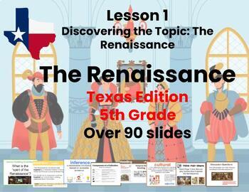 Preview of Texas Edition Renaissance Unit 2   Lesson 1 Freebie   5th Grade CKLA