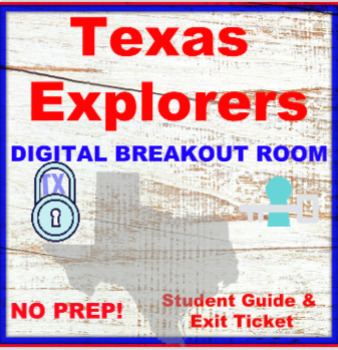 Preview of Texas Explorers Digital Break Out -DISTANCE LEARNING