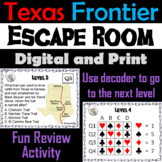 Texas Frontier Activity Escape Room (Texas History Unit)