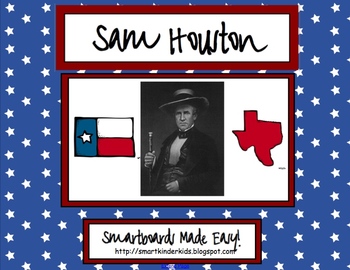 Preview of Texas Heroes - Sam Houston - for Smartboard