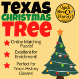 Texas History Christmas Tree Puzzle: 1st Semester Review Game