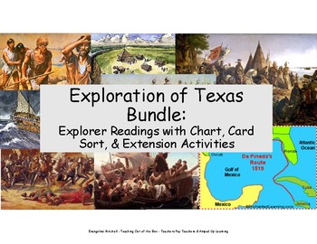 Texas History Exploration Bundle by Teaching out of the Box  TpT