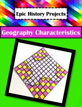 Preview of Texas History: Geography Characteristics - Pixel Art Project