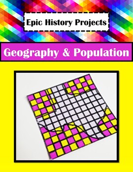 Preview of Texas History: Geography & Population - Pixel Art Project