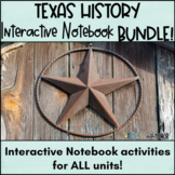 Texas History INTERACTIVE NOTEBOOK **BUNDLE**
