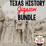 Texas History Jigsaw Bundle - 4th Grade TX History Activities 