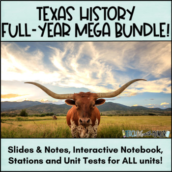 Preview of Texas History FULL YEAR MEGA-BUNDLE!!