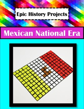 Preview of Texas History: Mexican National Era - Pixel Art Project