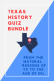 Texas History Quizzes EDITABLE Bundle